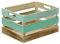 Kesper Holz Aufbewahrungsbox maritim 35 x 25 x H19,5 cm Größe M, Transportbox mit Griffen, Dekoration, Holzkiste aus Paulownia Holz, FSC