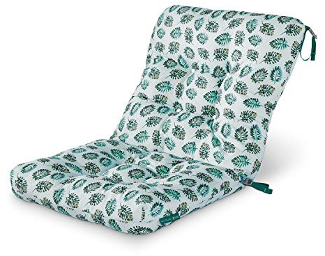 CLASSIC ACCESSORIES Vera Bradley by Wasserabweisendes Terrassenstuhlkissen, 21 x 19 x 22,5 x 5 Zoll, Meerwasserpalme, Sitzrückenkissen