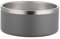 Gteller Gamelles pour chien à double paroi en acier inoxydable 304 - Sans BPA - Antidérapantes - Pour nourriture et eau - Avec base en caoutchouc - Sans déversement - 1,8 l - Gris