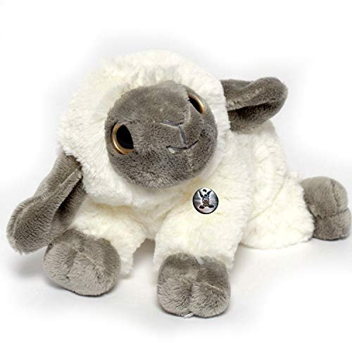 Schäfchen Kuscheltier Lamm Schaf liegend Plüschtier Plüschlamm Clara - Kuscheltiere*biz
