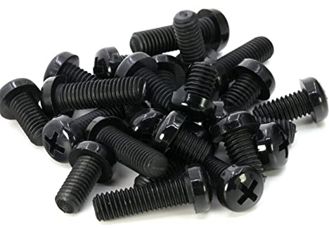 CONPHERON Vite a Testa Tonda Phillips Vite in Nylon Nero, M3x10 mm, 100 Pezzi