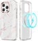 URZQOQ iPhone 13 Pro Case with Magnetic, Marble Glitter, Slim, Shockproof, Scratch-Resistant TPU Case for iPhone 13 Pro 6.1''