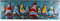 H4L Wandbild 3D Segelregatta XXL 180x60x7cm Metallbild Segelboot Relief Unikat Bild handgefertigt