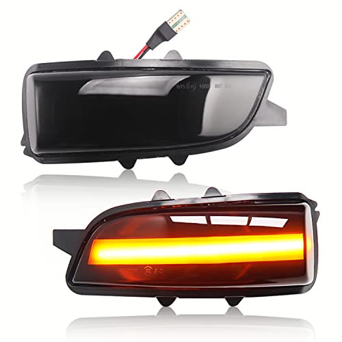 Asasytal Blinker Blinker Kontrollleuchte im seitlichen Rückspiegel Kompatibel mit Volvo C30 C70 S40 V40 V50 V70 S60 S80 31111090, 31111102, 2 Stücke
