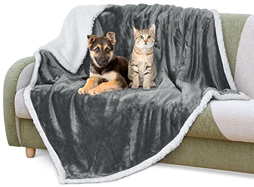 Kritter Planet Fleece Hunde Decke Waschbare Weiche Flauschige Sherpa Plüsch Hunde Couch Decken Überwürfe für Große, Mittelgroße und Kleine Hunde Welpen Hunde Katzen, 152 x 127 cm
