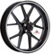 Autodomy Motorrad Felgenaufkleber Komplettset für 2 Räder 15 bis 19 Zoll | Felgen Aufkleber Motorrad Tuning Circular Sport Design | Felgenaufkleber Motorrad Racing Design (Weiß, Breite 7 mm)