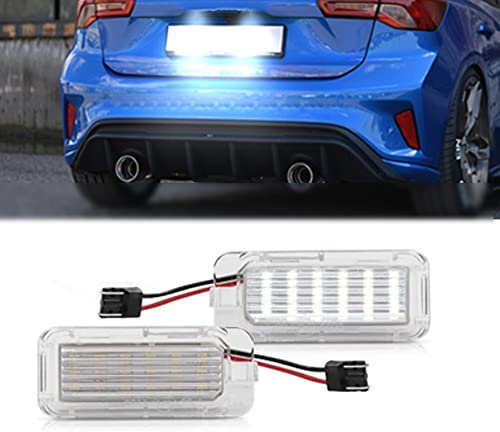 Bynome Led Kennzeichenbeleuchtung Glühbirnen CanBus Fehlerfrei Nummernschildbeleuchtung SMD für Ford Focus Mondeo Fiesta Kuga C-MAX S-MAX