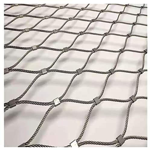 DTVEW 304 Edelstahl-Seilnetz, Multifunktionales Metallgeflecht, Maschendrahtzaun, Gartenzaun, Horizont Geflügelnetz Easy, Beweglicher Begrenzungszaun Ohne Strom(0.8x10m)