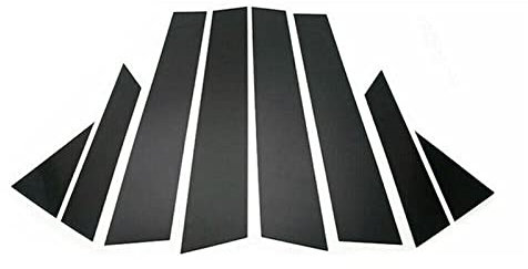 FREAZE 8Pcs/set Car Pillar Posts Window Door Moulding Trims Sticker Glossy Black Fit For Nissan Qashqai J11 2016-2022