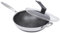 kangten Wok Sartén Wok con tapa, acero inoxidable de 12 pulgadas, wok con revestimiento de panal, wok antiadherente con tapa, juego de wok de inducción