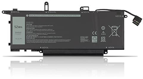 K KYUER 52Wh NF2MW Laptop Batteria per Dell Latitude 9410 Latitude 7400 2-in-1 P110G 14 Series 7146W 85XM8 8W3YY GJD1V 085XM8 08W3YY 0C76H7 C76H7 0G8F6M P110G002 Notebook Battery 7.6V 6500mAh 4-Cell