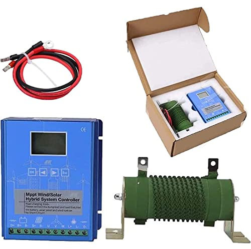 DPDZSW 2000W,4000W,6000W,8000W Wind Energy Solar Hybrid Laderegler mit LCD Display, Wind:2000W/3000W/4000W+Solar:2000W/3000W/4000W, 24V MPPT Laderegler, Für Windkraft und Solarenergie,4000W