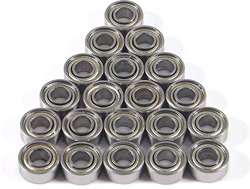Comcapy 20 Stück 683ZZ Kugellager 3 mm x 7 mm x 3 mm Z1 doppelt abgeschirmte Rillenkugellager aus Kohlenstoffstahl