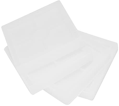 Graootoly Silicone Coaster Molds Silicone Resin Mold, Clear Epoxy Molds for Casting with Resin, Concrete, Cement and Polymer Clay (4 Pack Square Molds)