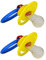 BERUHIGUNGSSAUGER kirschform Silikon universal bunt I 2 Stück im Sparset I plus PharmaPerle giveaway