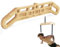 POWER GUIDANCE Hangboard de madera portátil para escalada en roca con función de entrenamiento de suspensión, mejora la fuerza de agarre de los dedos, uso en interiores y exteriores