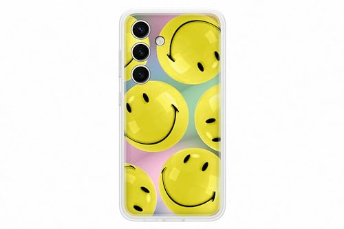 Samsung Flipsuit Case EF-MS921 für das Galaxy S24, Smartphone-Cover, Handy-Hülle, Schutz Case, Einlegekarte Smiley, Yellow