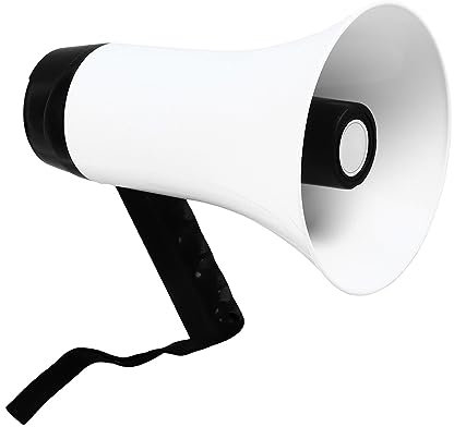 Tragbare Megaphon-Lautsprecherstimme,Megaphon-Lautsprecher,Wiederaufladbar,Lautes Hand-Megaphon,Outdoor-Aktivitäten,Coaching,Fußball, Baseball,Tragbares Megaphon für Rundfunkstände