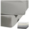 JACK by Kaeppel Biber Spannbettlaken Rundgummi Baumwolle Spannbetttuch 90x190-100x200 / 140-160x200 / 180-200x200 cm, Farbe:Grau, Größe:140x200cm Spannbettlaken