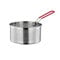 Panier à frites, panier à frites, panier à pâtes en acier inoxydable, passoire de cuisine avec poignée, panier à frites, louche, écumoire, cuisine et passoire domestique (18 cm)