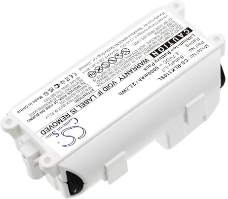 TCTK Akku 6000mAh Kompatibel mit [Reolink] Argus 3 Pro Ersetzt 01DQ0040-19T, Battery-Li7, Li16