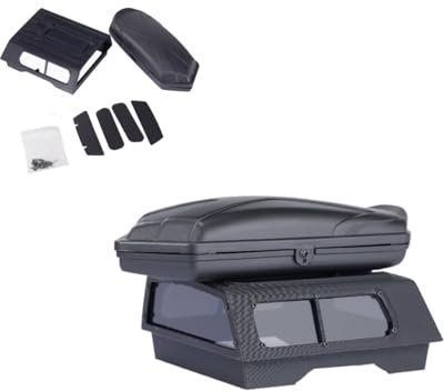 JOYSOG TRX4M Dachträger, Metall Gepäckträger mit 3D-gedrucktem Frachtdeckel für Traxxas 1/18 TRX-4M K10 RC Upgrades Teile Zubehör