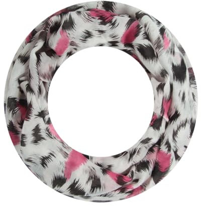 Majea Loop Schal Damen Schlauchschal Halstuch schmaler Loopschal (880052) (pink 2)