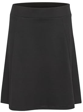 KAFFE Damen Rock KAjolen Damen Rock Midi Knelang High Waist Midirock Elastisch Hohe Taille Faltenrock Hohe Taille