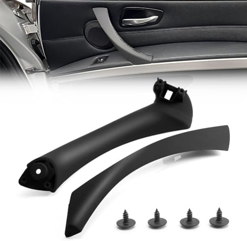 GEARMONSTER Türgriffe Innentüren für Fahrzeug Rechts Beifahrer Türgriff-Halterungs-Set Auto Türgriff Verkleidung mit Schrauben für BMW 3er E90 E91 316 318 320 325 330 335, 51419150336 51417230850