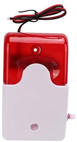 Solar Sound & Light Alarm Outdoor Motion Sensor, 129dB Siren Sound Alert Flash Warning Security Alarm System for Farm, Villa, Chicken Coop, Yard (24V)