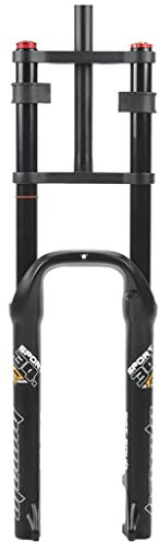 XNZJHPP Fourche de Gros vélo VTT de 26 Pouces adaptée à Un Pneu de 4.0 Pouces Voyage 180mm Fourche de Suspension de Descente de Neige/Plage Largeur 135mm pour VTT