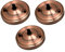 LEDSone Industrial Retro Ceiling Rose 108 mm Pendant Cable Grip Flex Clamp Metal Plate for Light Fitting Hanging Lamp Ceiling Cover Accesories (Copper - 3 Pack)