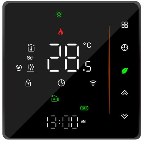 Wengart Termostato WiFi BHT006 AC230V 3A per sistema di riscaldamento dell'acqua 2.4GHz eWelink app compatibile con Alexa Echo/Google Home