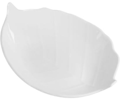 Cabilock Leaf Disk Ceramic Tray for Fruits and Snacks Decorative Serving Tray for Home Dining for Dessert Plate and Small