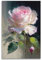 LNSIZH Rosenposter mit blühenden rosa und weißen Rosen, Poster, dekoratives Gemälde, Leinwand, Wandposter und Kunstdruck, moderne Familienschlafzimmer-Dekoration, Poster, 20 x 30 cm