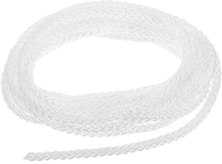 sourcing map Cord Loop for Window Shades, 3mm 8Ft Nylon Satin Cord Window Blind Looped String Braided Lift Shade Cord for Pleated Shades Blind Shade DIY, White