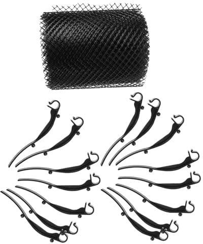 Hemobllo Leaf Guards for Gutters Mesh Gutter Cover Netting 16cm Wide 6m Gutter Guard