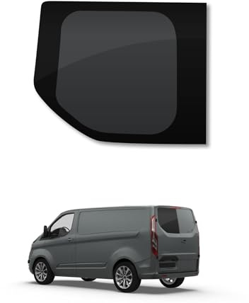 Van Rear Door Window Designed for Ford Transit Custom (2013-2023) - Camper Conversion Safety Tempered Privacy Glass Window