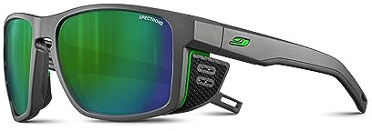 Julbo Herren Shield Sunglasses, Grau/Grün, Einheitsgröße