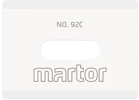 MARTOR 2 x Ceramic Blade, Replacement Blades for Utility Knife, Safety Knife, 18.5 mm, Sharp, Quadruple-use, No. 92C