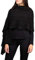 Kemailù - ILARY Perforierte Stola aus Mohairwolle - Damen - MADE IN ITALY (Schwarz)