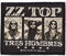 Halle 15 ZZ TOP Tres HOMBRES Aufnäher ZZ TOP Patch Gewebt & Lizenziert !!