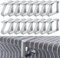Brelet 16 Stück Tischdecke, Clip aus Edelstahl, 5 x 4 cm, Tischtuchhalter. Gadget für Tischdecke. Federclip für Tischdecke, unsichtbar, für Outdoor-Picknick-Partys (für Tische bis zu 3 cm Dicke)
