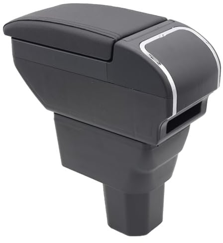 Double Layer Armrest Box For Ignis 2016-2021 Center Console Storage Box with Cup Holder Armrest Accessories Black