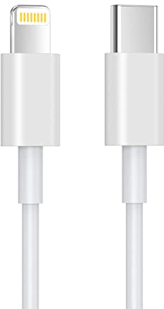 DIGITAL VANGUARD DISCOVERING POSSIBILITIES 1M USB-C to Lightning Cable for iPhone 14/13/12/11/XS/Max/XR/X/8/8Plus/iPad - Fast Charging & Sync