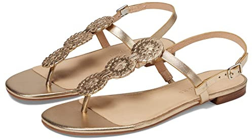Jack Rogers Damen Walsh Sandal Flat, Platin, 39 EU