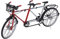 Tnfeeon Mini-Tandem-Fahrrad-Spielzeug, Sammlerstücke Miniatur-Spielzeug 1/10 Kinder-Tandem-Fahrrad-Modell für Wohnkultur