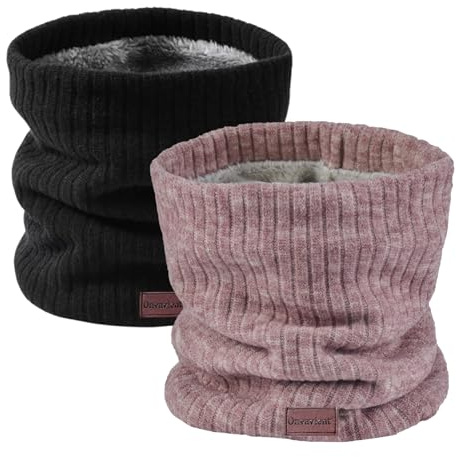 Onvavient Schal Herren Winter, Winter Halsschlauch Ski, Schlauchschal Halstuch Halswärmer Gesichtsschal Fleece Loop Schal Männer Frauen Warm Dick Loopschal Nackenwärmer