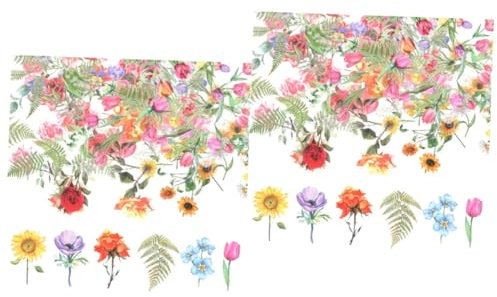 TEHAUX 12 Packungen Aufkleber Applikationen Verzierungen Dealspet-zubehör Haustierzubehör Vintage Sammelalbum Haustiersachen Blumendekoration Kunsthandwerk Das Haustier Memorandum