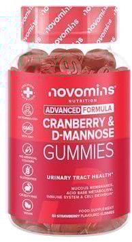 D-Mannose Gummibärchen hochdosiert – 60 Gummibärchen – D Mannose Pulver – Cranberry Kapseln hochdosiert – D Mannose Kapseln – Blasenentzündung – Mannose Pulver Blase – Für Frauen & Männer – Novomins